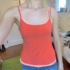 y2k faded glory layered fitted cami tank top